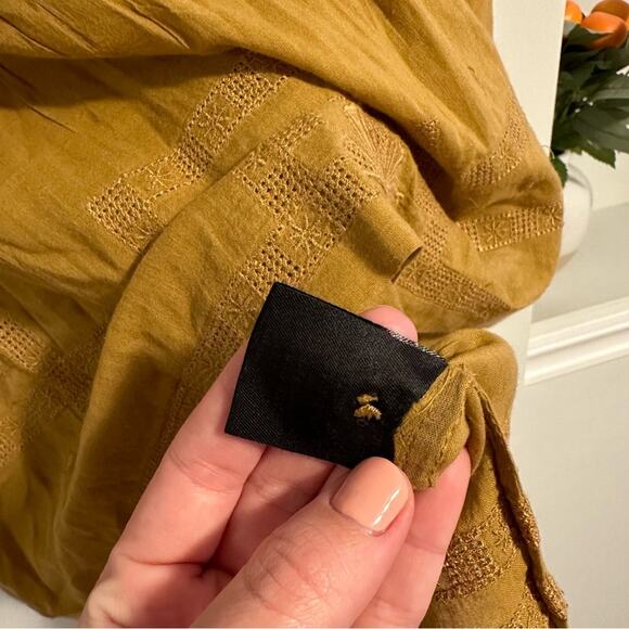 Isabel Marant Etoile Golden Embroidered Top Blouse Small - Picture 9 of 13